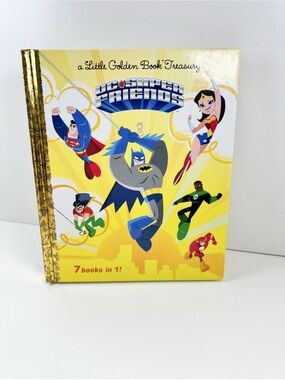 DC Super Friends Little Golden Book Treasury 7-in-1 Hardcover Story Collection